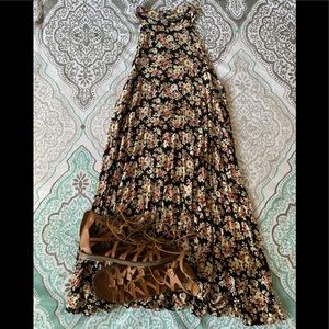 Floral Drop Waist Dress